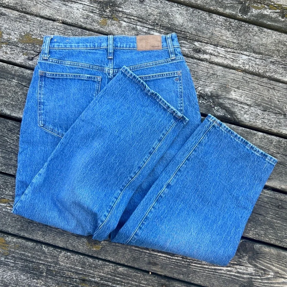 Madewell Perfect Vintage Wide-Leg Crop Jeans Womens 28 Blue NJ189 DM6503